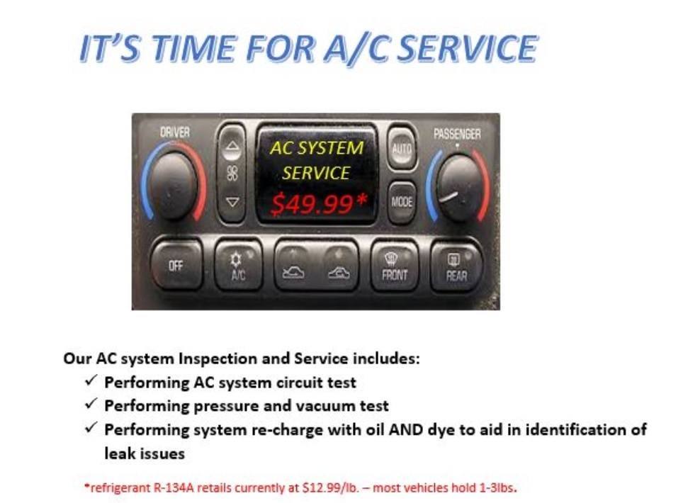 May Special - A/C Service | Fuller Automotive